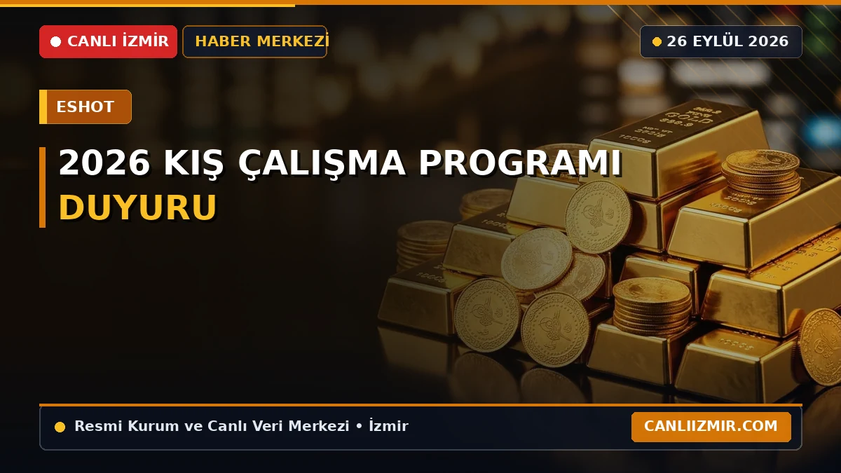 İzmir 2026 Kış Çalışma Programı Duyurusu