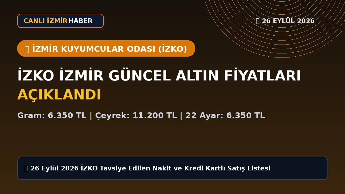 İzmir'deki güncel altın fiyatları ve piyasa durumu