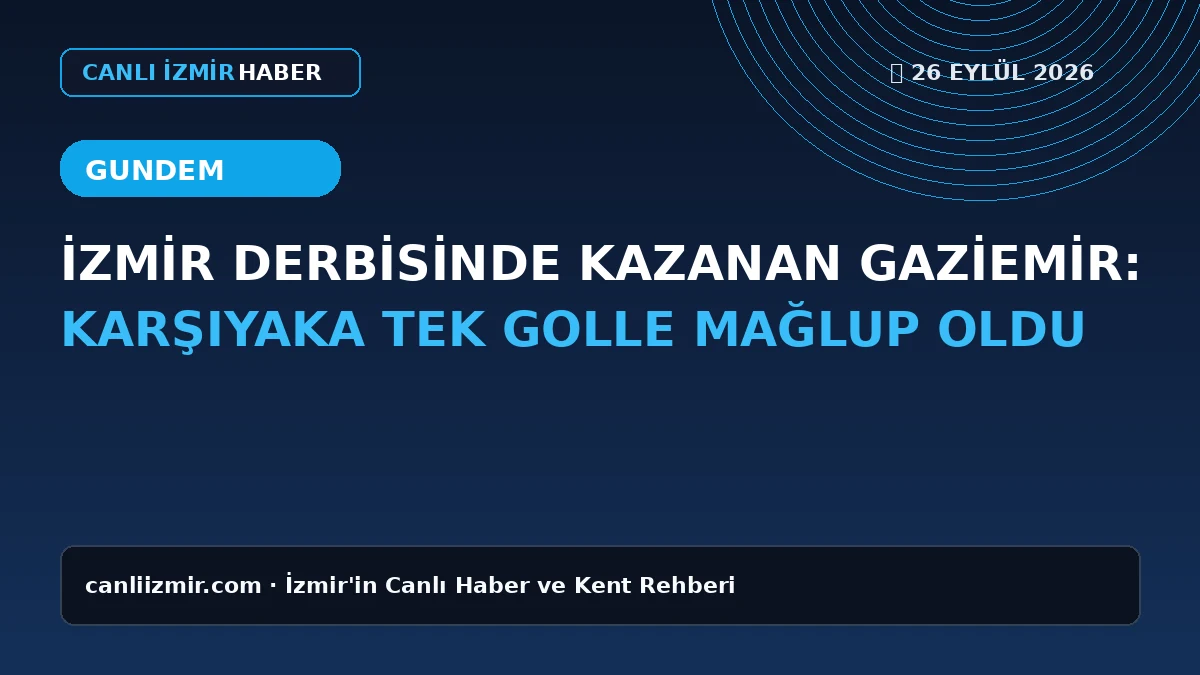 Gaziemir Karşıyaka derbisi maçı görüntüsü