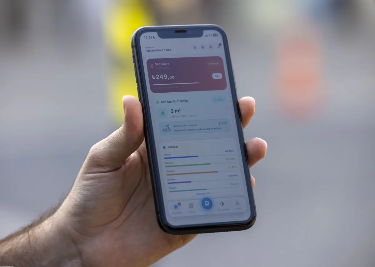 İZSU mobil uygulaması ekran görüntüsü